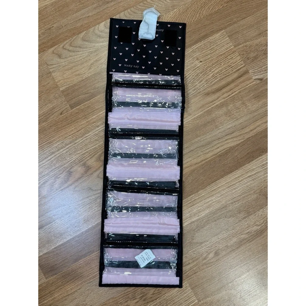 Mary Kay Travel Roll-Up Bag Travel Toiletries Cosmetics Portable Pink Hearts New